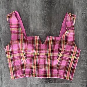 Maeve Plaid Corset Top
